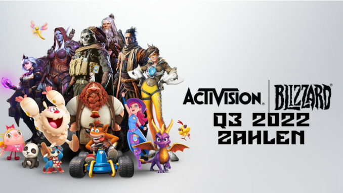 Q3 2022 Zahlen Activision Blizzard