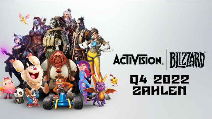 Q4 2022 Zahlen Activision Blizzard