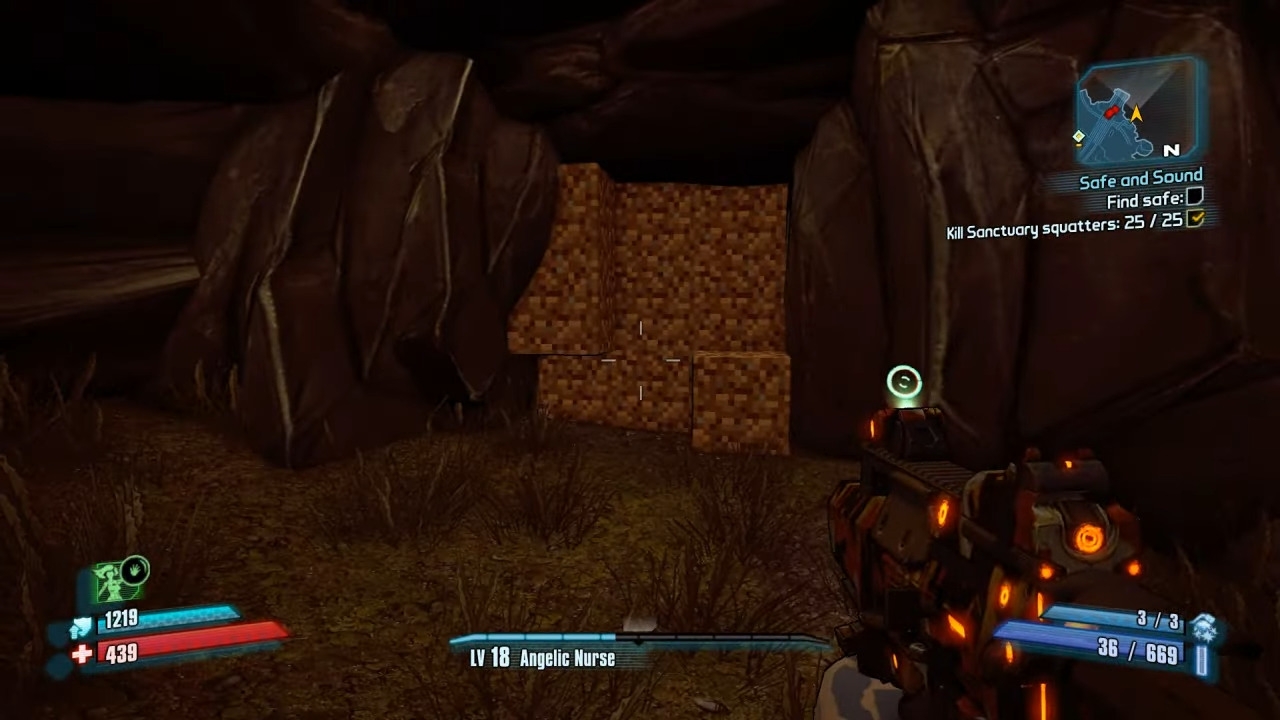 Borderlands 2 Minecraft Easter Egg