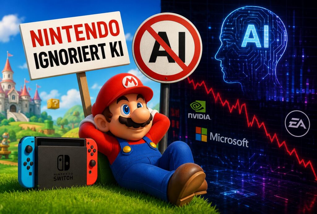 Nintendo ignoriert KI völlig, während andere Studios und Techunternehmen voll investieren