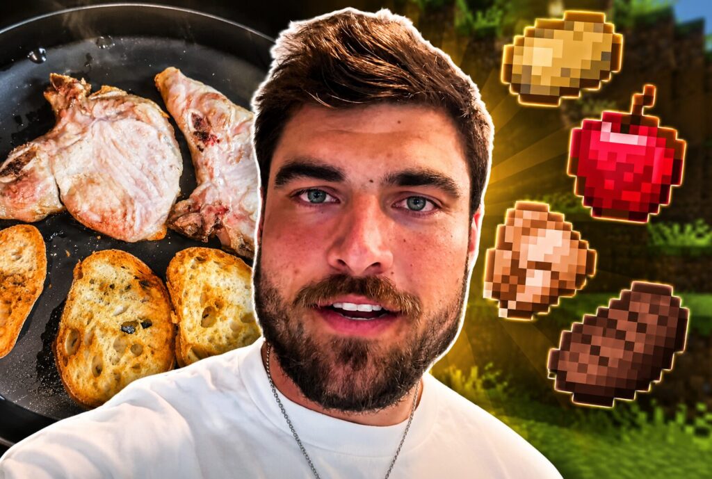 Minecraft Essen Diät drei Tage nur Minecraft Essen essen