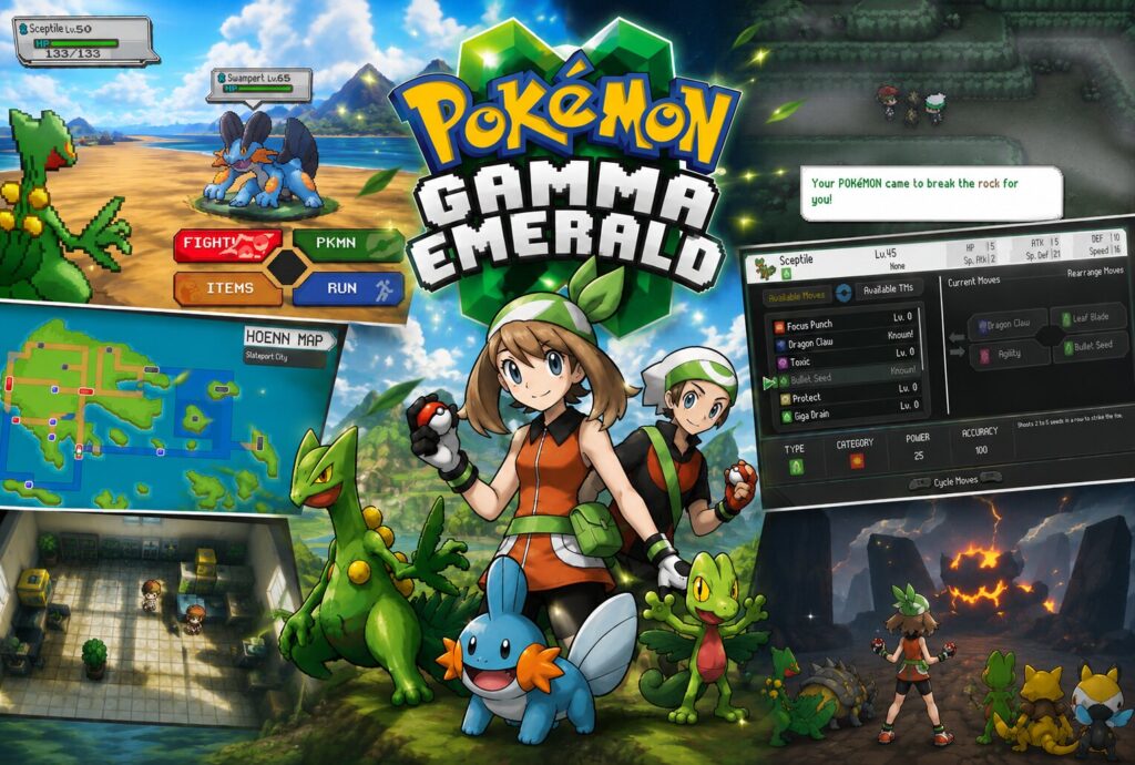 Pokémon Gamma Emerald: Fan-Remake lässt Hoenn in Unreal Engine 5 neu entstehen Pokémon Gamma Emerald