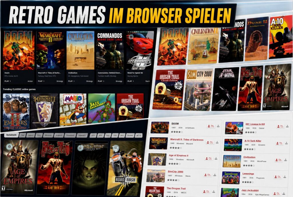 Retro Games im Browser spielen